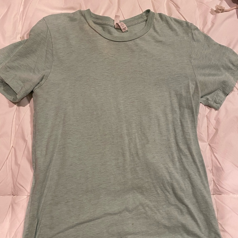 Light green heathered top